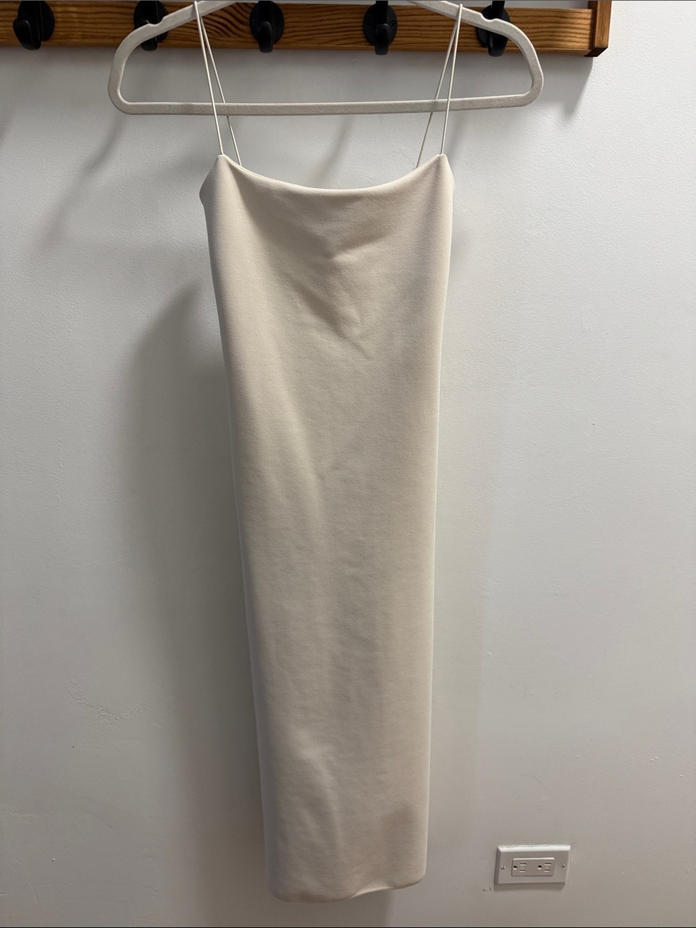 Zara Cream Midi Slip Dress